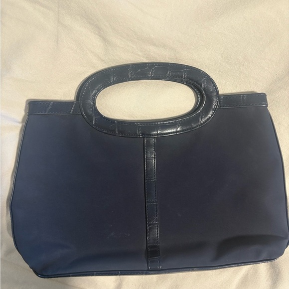 Estée Lauder Satchel Small‎ Navy Blue Bag - Picture 8 of 11